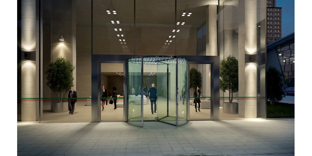 ASSA ABLOY all-glass revolving doors